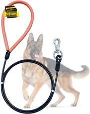 Heavy Duty Dog Leash, Chew Proof Metal Leash for Large Dogs Up to 250Lbs , 5Ft