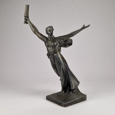 Vintage Soviet Sculpture Motherland Calls Mamayev Kurgan USSR Volgograd Memorial