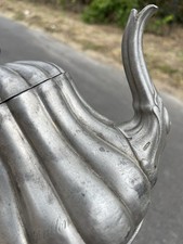 Shaw & Fisher Sheffield Théière Ancienne XIXeme Argenterie