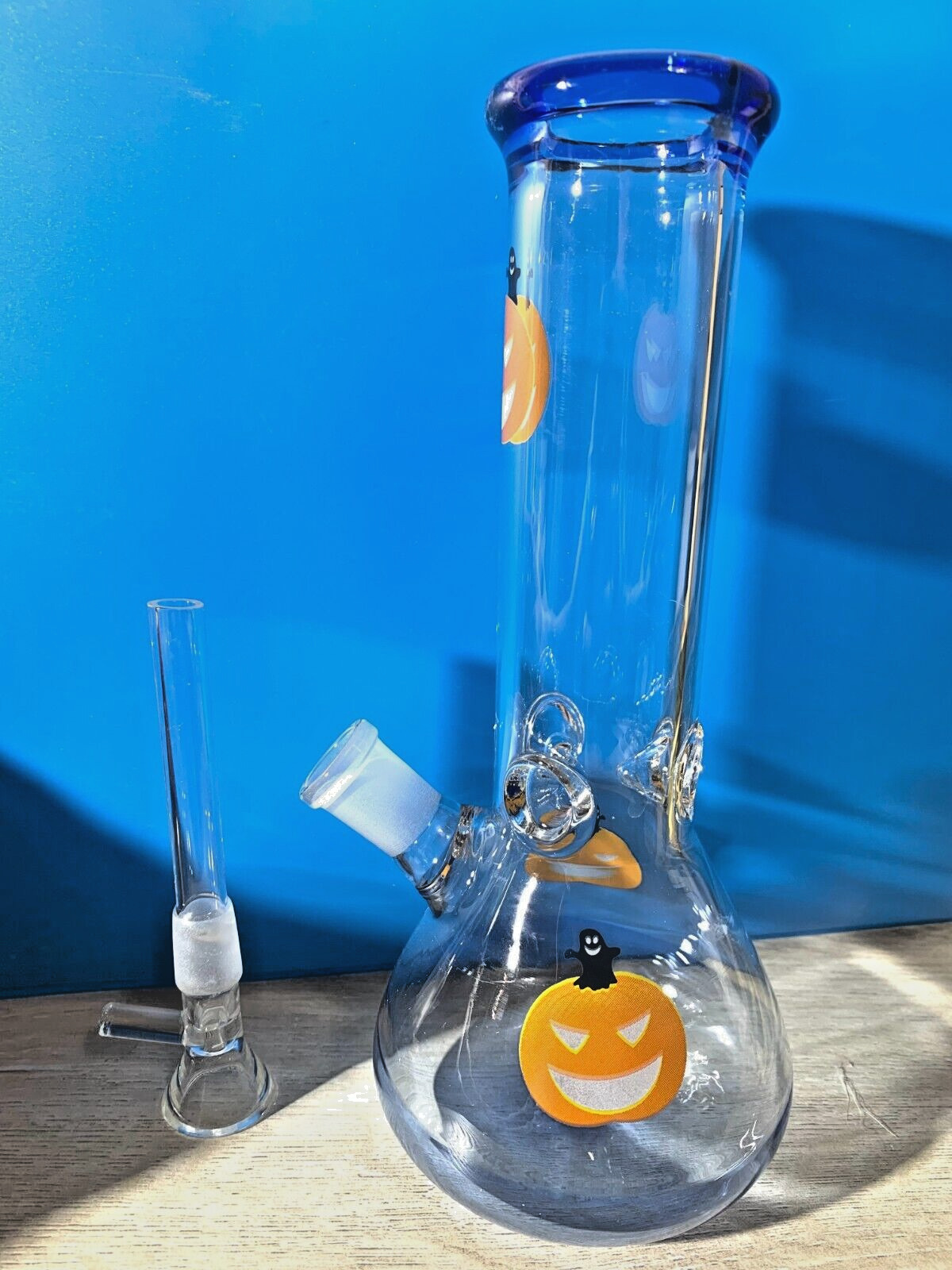 8 Hookah Halloween Pumpkin Clear Water Glass Bong Shisha Tobacco Smoking Pipes. Available Now for 15.99