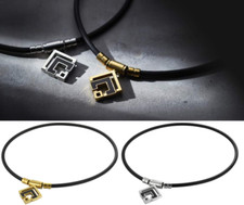 see description 2colors 3sizes Colantotte Magnetic Necklace TAO Necklace ARAN