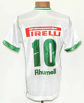 PALMEIRAS 2001/2002 AWAY FOOTBALL SHIRT RHUMELL #10 SIZE S ADULT