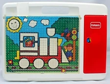 Playskool Creative Shapes Pegboard Activity Desk #2051 Learning Kid Toy 1994 