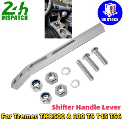 For Tremec Billet Aluminum 10'' Bent Shifter Handle Lever TKO500 & 600 T5 T45 T56