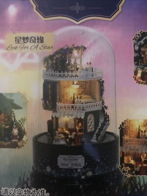 DIY Build Miniature Rotating World Music LED B-026 Look For A Star Hard To find