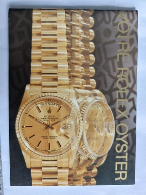 Rolex Oyster Booklet Brochure Manual 579.51 Libretto Francese 3.1990