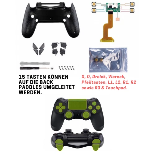 Umbau Set für DIY PS4 Scuf Elite Pro Controller Modding | 4 programmable Paddles - Bild 5 von 8