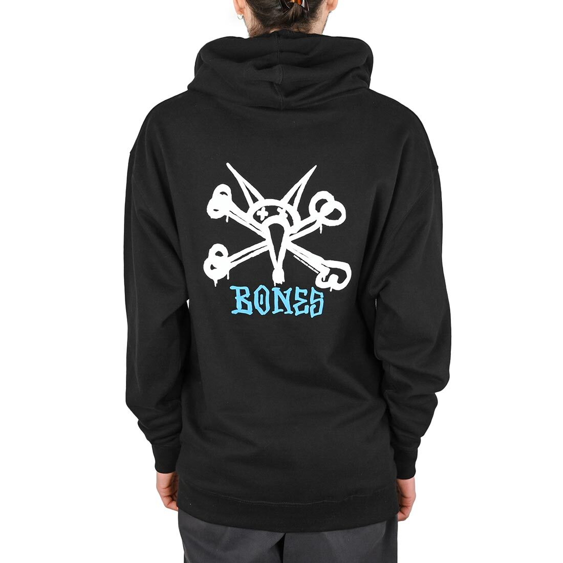 Powell Peralta Rat Bones Pullover Hoodie - Black/Blue