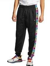 Champion Life Mens 2XL Tricot Track Pants Pop Color Logo Taping Athletic Joggers