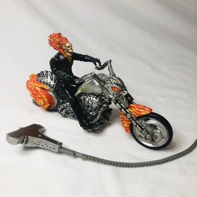 Ghost Rider Flame Cycle With Ripcord Speed Marvel Hasbro 2006 RARE