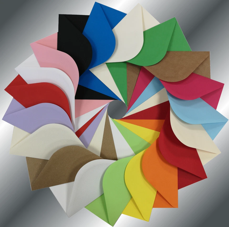 C5 (162x229mm 6.5x9") Coloured Envelopes Crafts Greeting Cards Party Invitations