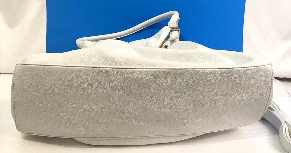 Clarks Mujer Cartera Bolso de Hombro Color Blanco 3 Departamentos Bolsillo Foto 4 de 4