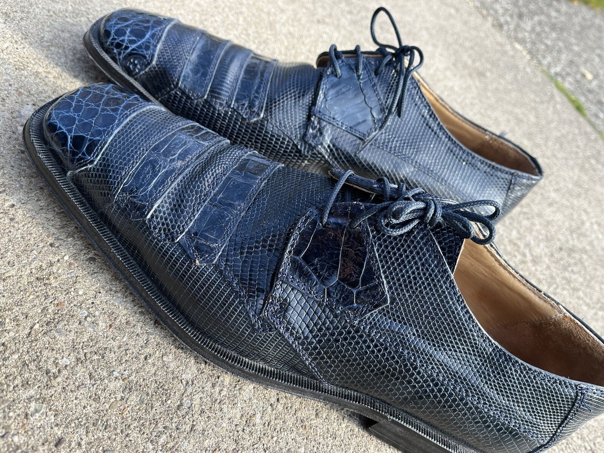 Crocodile lizard skin David Eden size 11 DAVID EDEN Genuine Alligator Crocodile & Lizard Brown Shoes  main image 2