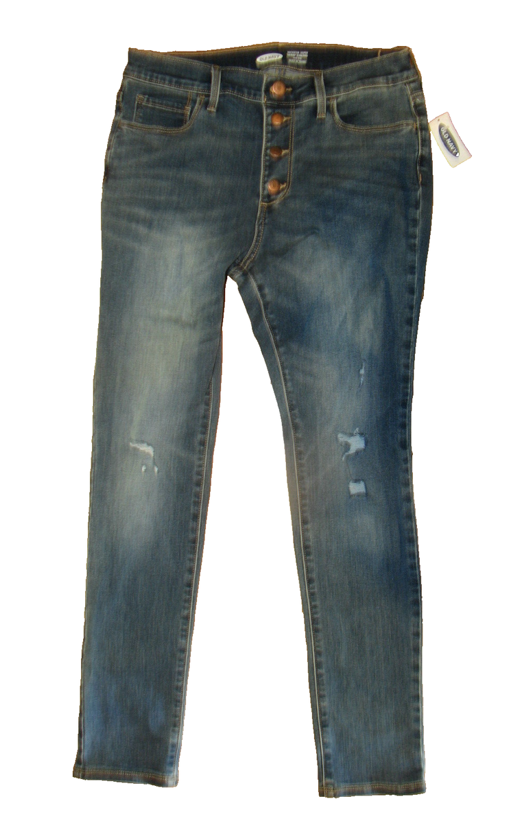 Old Navy Rockstar Super Skinny Jeggings High Rise Girls 12 Plus NEW