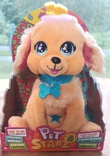 Pet Starz Dog W/ Hair Repeats What U Say Whips Hair Interactive NEW Toy