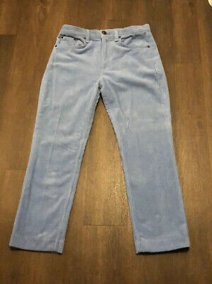 Rag & Bone Light Blue Velvet Corduroy Designer Pants Women's Size 28 | eBay