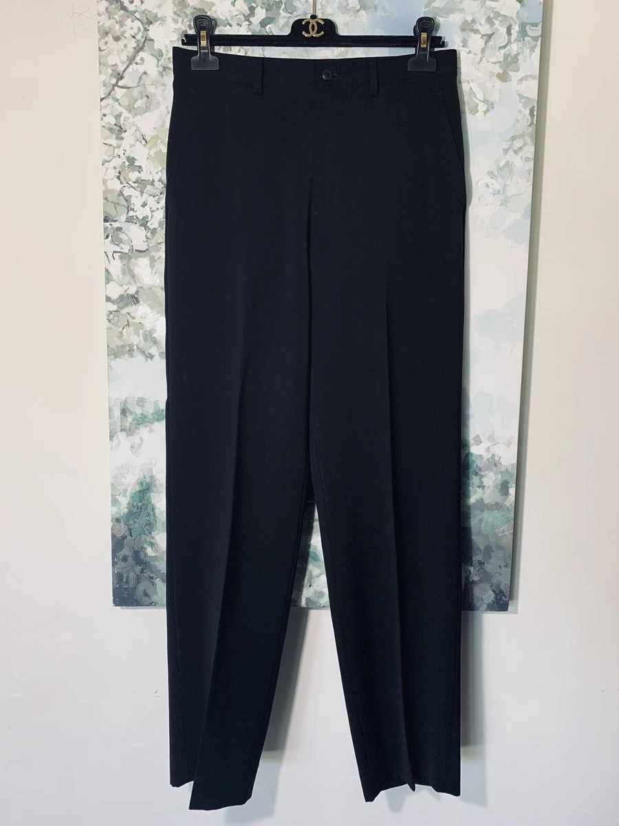 Issey Miyake Relaxed Straight Leg Trouser Black Size L | eBay