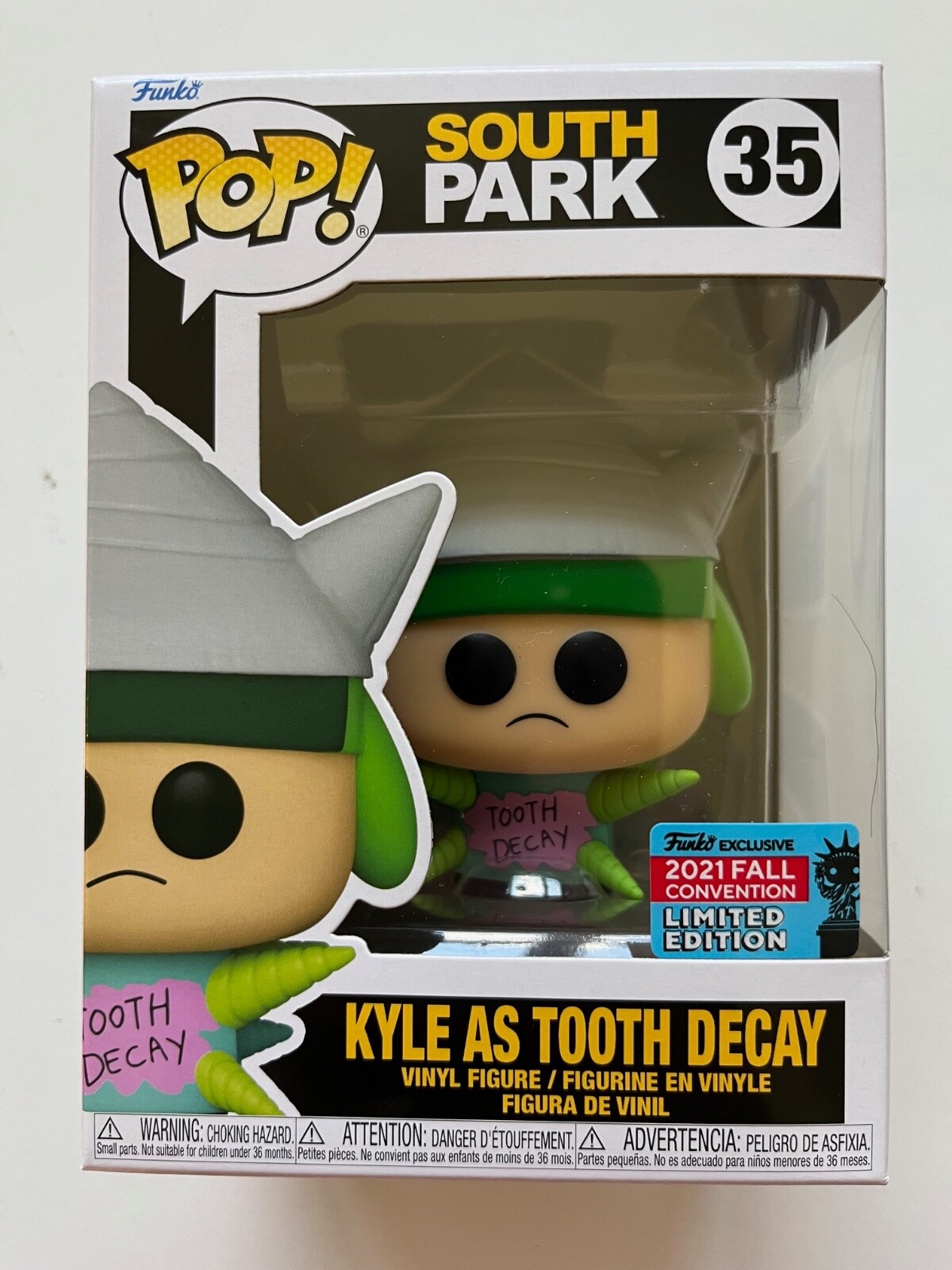 En Oferta Funko Pop! South Park Kyle As Tooth Decay 35 2021 Fall Convention Exclusive New