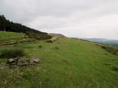 Photo 12x8 Along  the  top  towards  Win  Hill Edale End The grass well cr c2015
