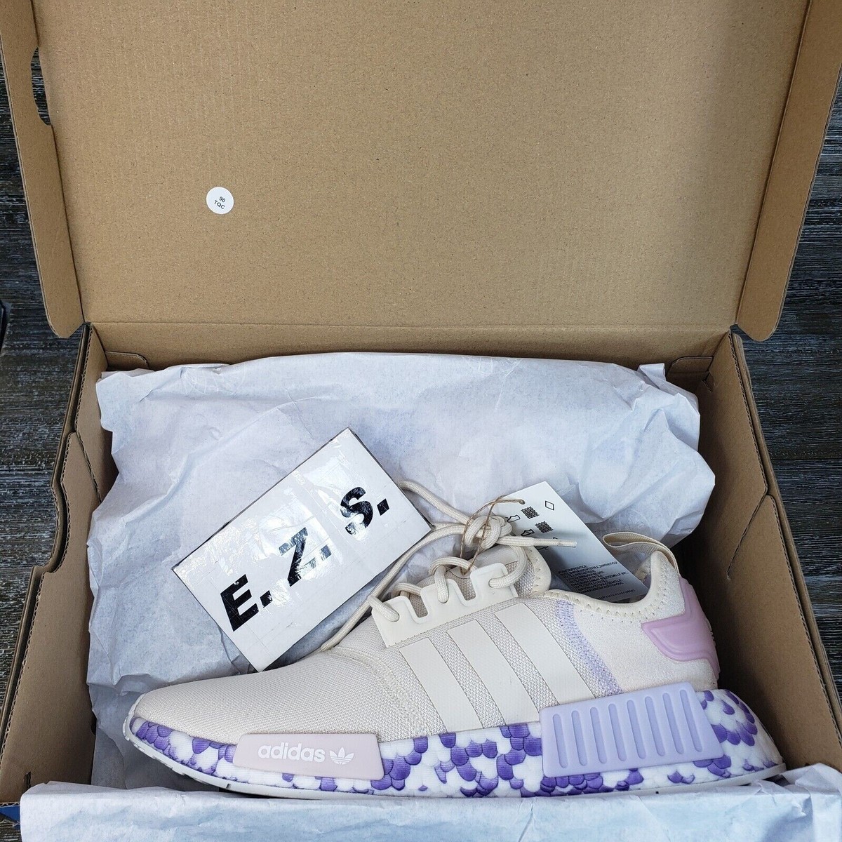 adidas gazelle silver green womens adidas Womens Nmd R1 Lace Up Sneakers White 10.5 Casual main image 1