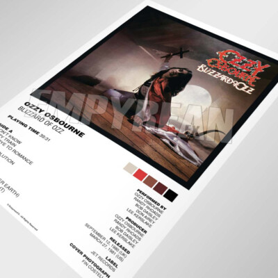 Ozzy Osbourne Blizzard Of Ozz Vinyl Record LP Album Art | eBay