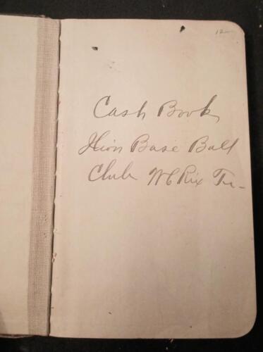 PAIR 1898 - 1902 ILION NY BASEBALL CLUB EXPENSE BOOKS LEDGERS PLAYER NAME ROSTER - Picture 1 of 7