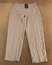 Pretty Little Thing Women's Size 10 Brown High Rise Tapered Dress Pants NWT