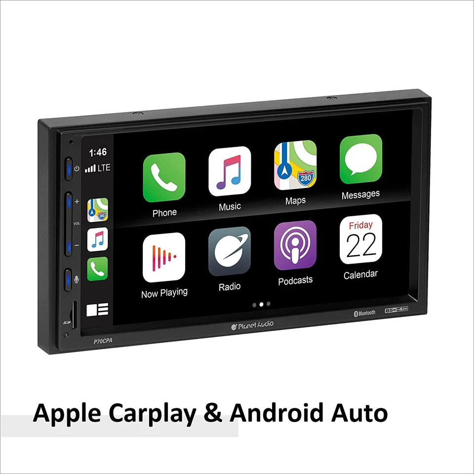 Planet Audio P70CPA-C Car 2-DIN Bluetooth 7" Touchscreen Monitor Receiver Camera - Image 4 of 4