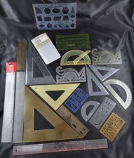 Drafting Template Stencil Ruler Carroll Helix Acco Handy Andy Sterling Fiskers