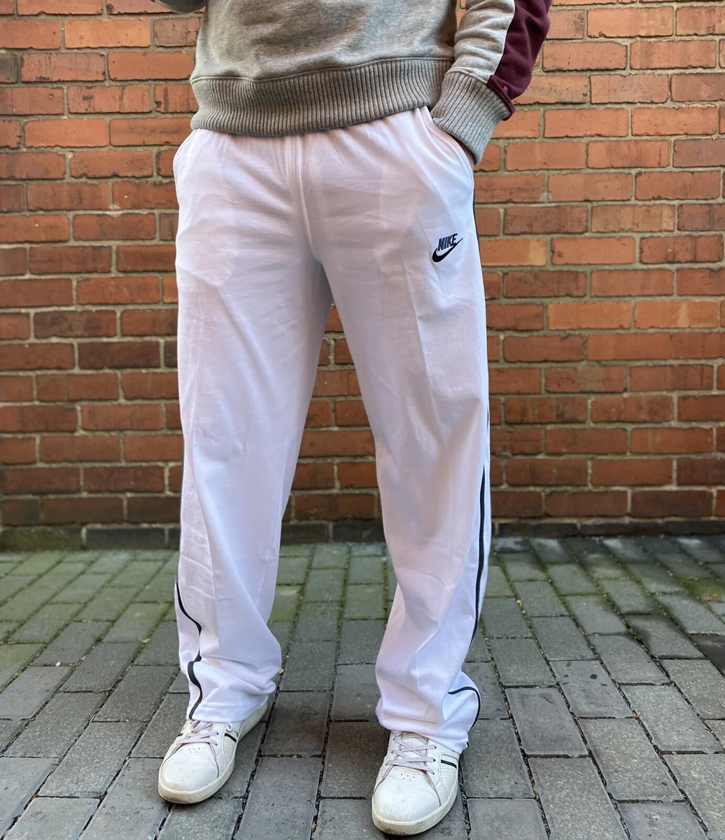 Nike White Embroidered Swoosh Track Pants (XL) – Jamie Online Vintage