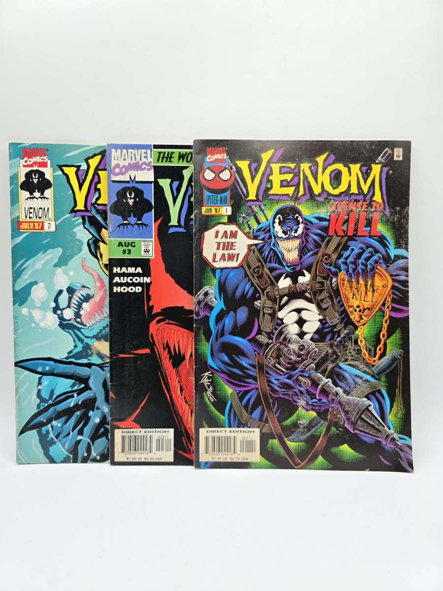 VENOM LICENSE TO KILL (1997) 3 ISSUE COMPLETE SET #1-3 MARVEL