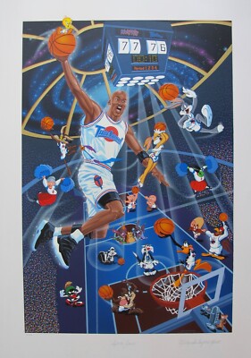 Melanie Taylor Kent SPACE JAM Hand Signed Ltd Edition Serigraph