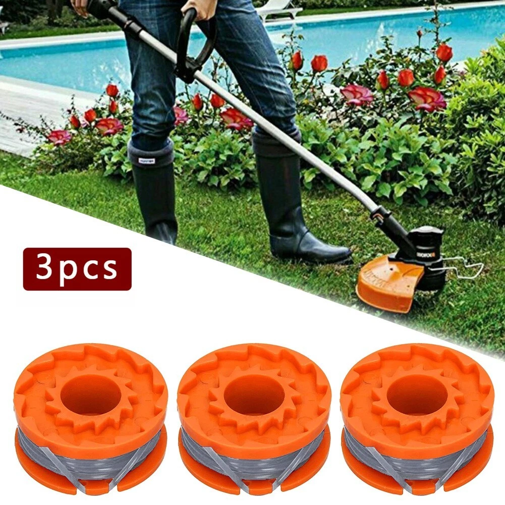 3x Line Spool For SPARES2GO For Argos McGregor MCT1825 Strimmer Trimmer Parts