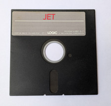 "Jet" by SubLogic - 1985 Videogame for IBM MS-DOS - Original Floppy Disk