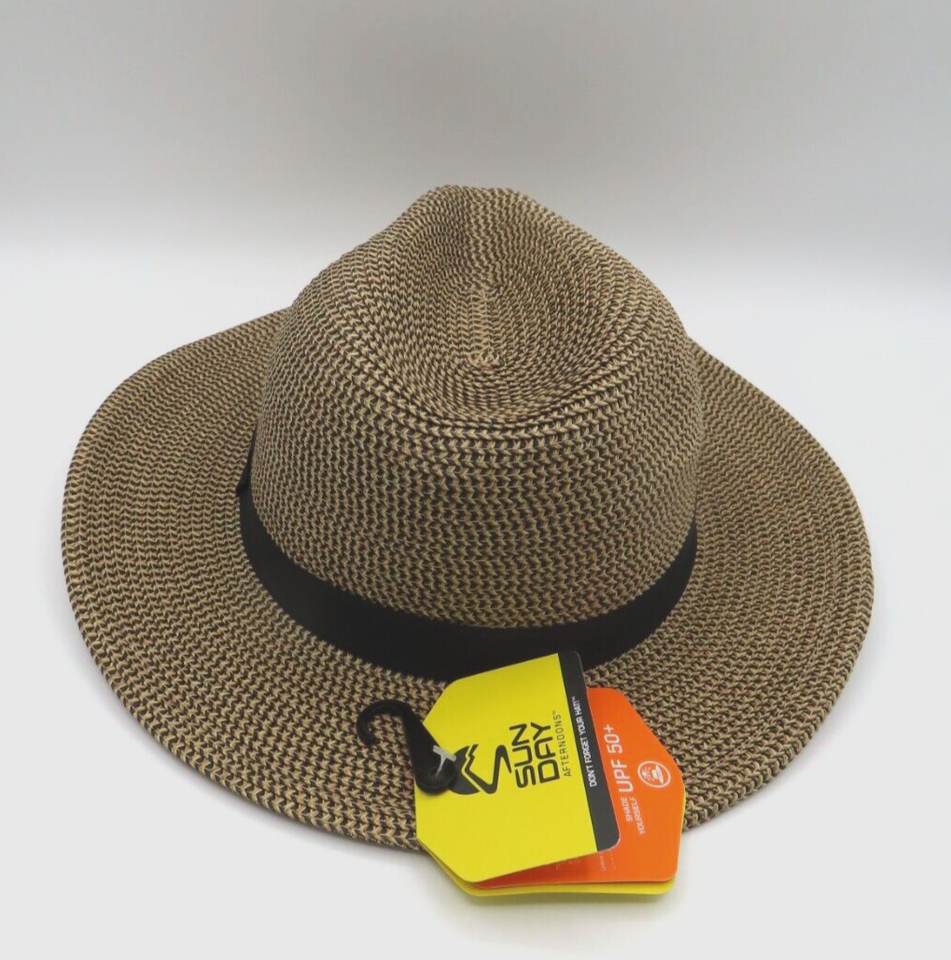 Chapeau Fedora Sunday Afternoons Pour Adulte, Marron, Taille Moyenne, Anti-choc Et UPF 50+, Emballable