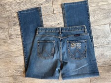 Wrangler Qbaby Denim Jeans 7 x 34 No Gap Waistband 7x34 WRQ20FL Q Baby USA Flag