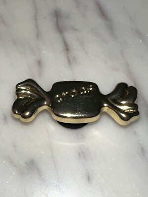 gold metal candy   authentic original jibbitz   crocs shoe charms