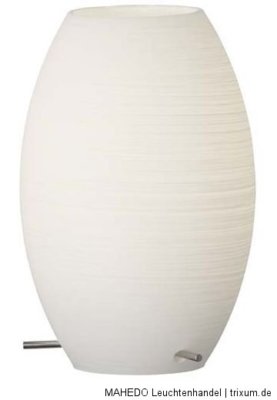 Ersatzglas Lampenglas Lampengläser Brilliant LORIN 75398/25 oval weiß Streifen