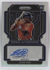 2022 Panini Prizm Rookie Auto Silver Prizm Jose Siri #RA-SI Auto 4at