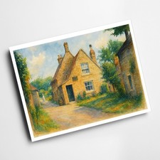 A4 PRINT - The Noels Arms, Whitwell - Vintage Art Style
