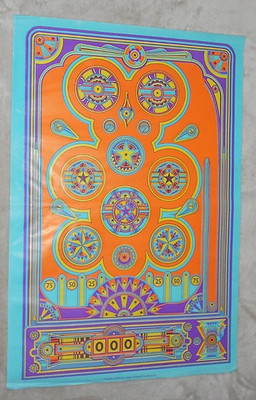 DAVE ROE. POLYPOPS ORIGINAL 1968 POSTER ''FLIPPER'' 29 x 19,5 cm