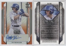 2021 Leaf Metal Draft Orange Rainbow /7 Peyton Wilson #BA-PW1 Auto