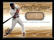 2001 SP Game Bat Manny Ramirez #MR Piece of the Game Bat Relic VC376