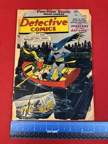Vintage 1951 Comic Book - DC DETECTIVE COMICS No 177 - BATMAN & ROBIN