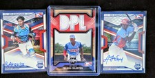 2021-22 Panini Elite Extra DPL 3 Card Autograph Lot Prospect, Auto, Serial #’d
