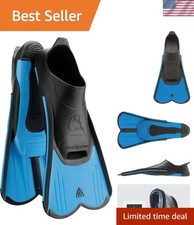 Short Blade Lightweight Swim Fins with Soft Foot Pocket for Ultimate Comfort