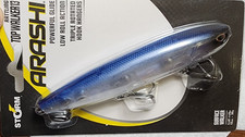 Storm Arashi Rattling Top Walker 13 Pro Blue Shad Topwater Plug Fishing Lure