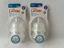Munchkin Latch Baby Bottle Nipples BPA Free Om Stage 1 NEW