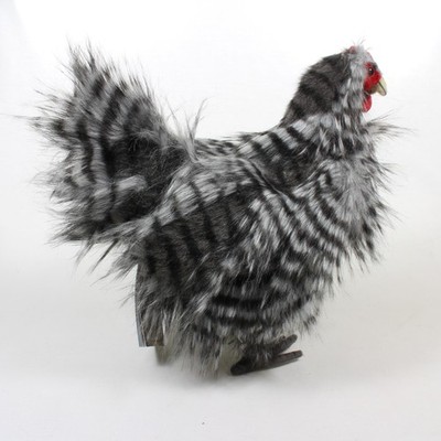 Hansa lebensechtes japanisches Huhn Plüschtier Kuscheltier, 30 cm L Vogel Henne Liebhaber Geschenk 6479