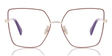 Max Mara MM5073-H-B 068 Red Metal Optical Eyeglasses Frame 60-15-140 Blue RX